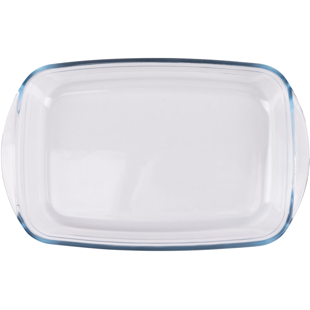 Tava de copt SWISS HOME, 32x20x6cm, 2l, sticla borosilicata, transparent
