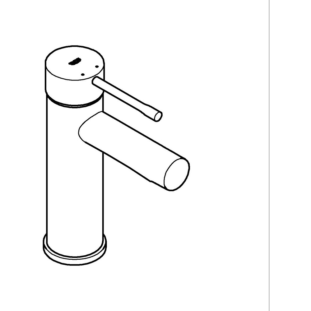 Baterie lavoar GROHE Essence 34813001, marimea M, alama, crom