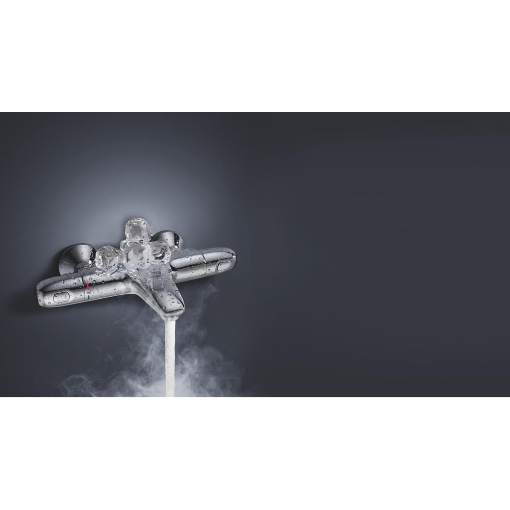 Baterie cada-dus GROHE Grohtherm 1000 34816003, aparenta, termostat, alama, crom