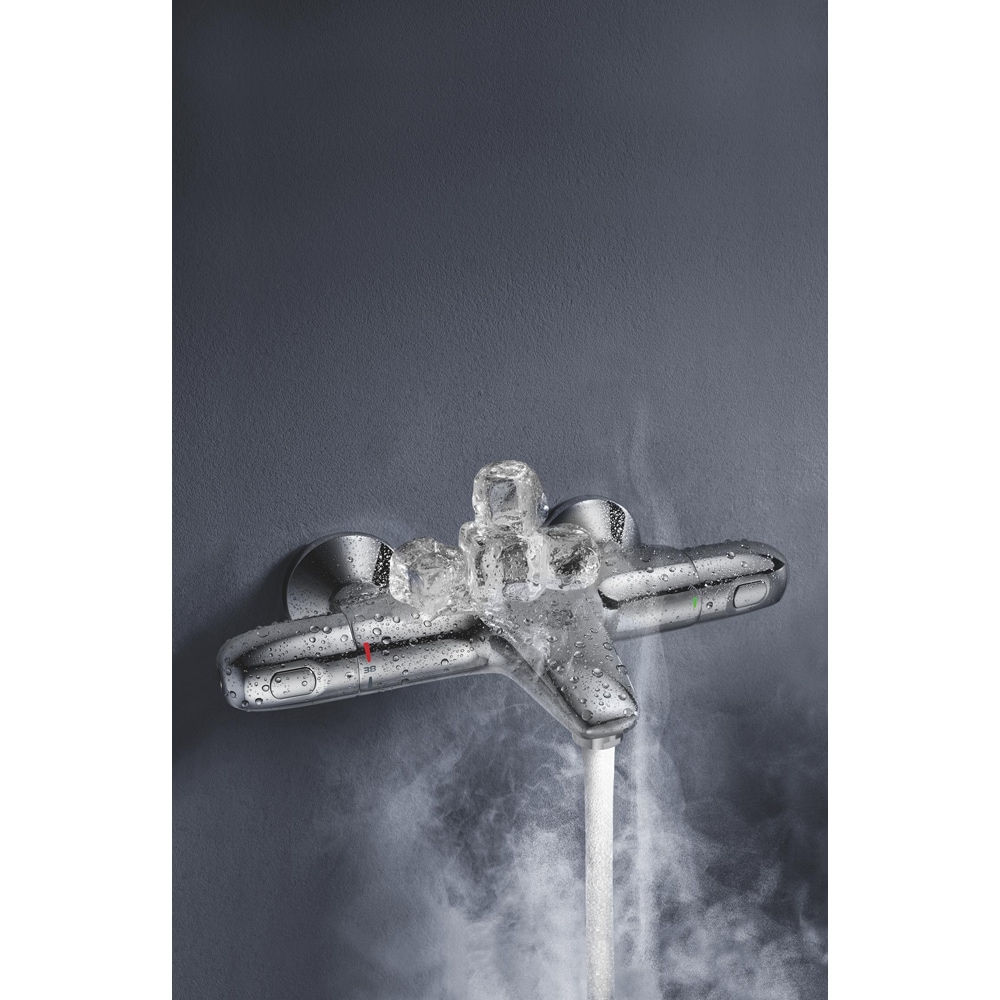 Baterie cada-dus GROHE Grohtherm 1000 34816003, aparenta, termostat, alama, crom