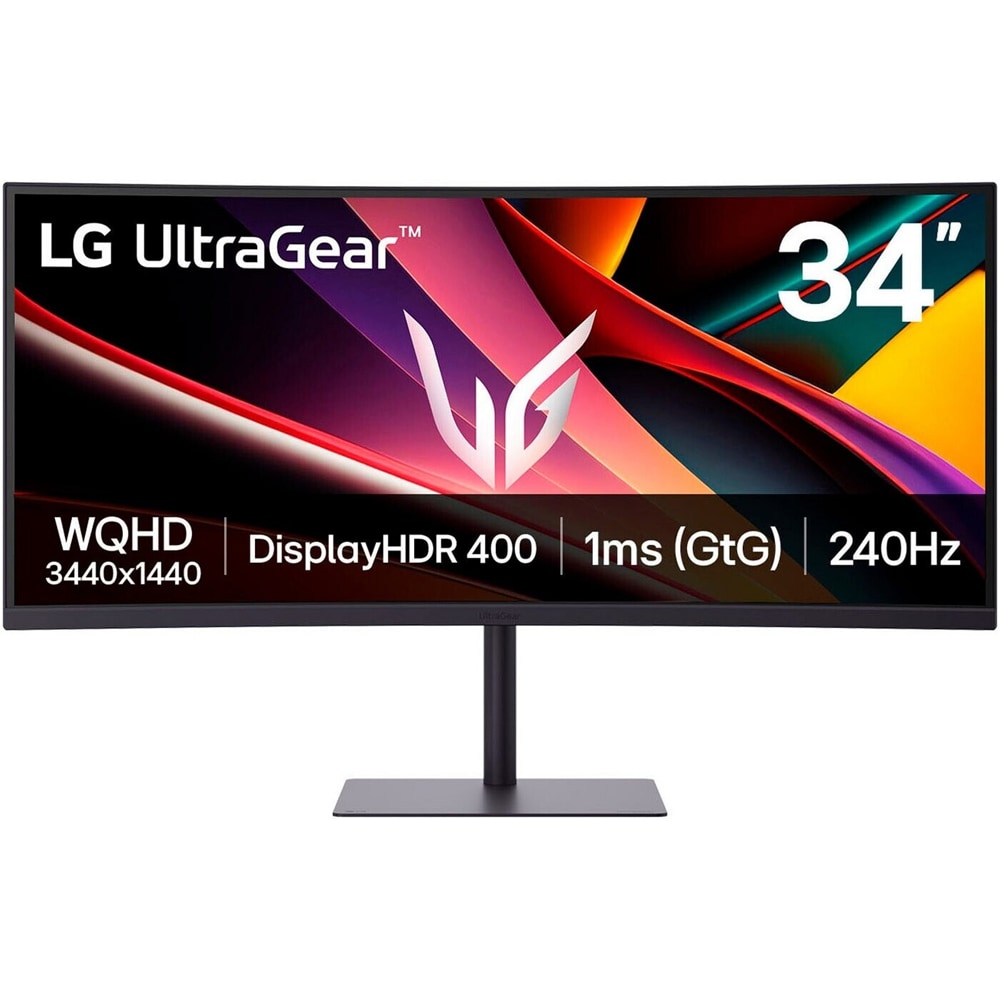 Monitor gaming curbat LED VA LG UltraGear 34G630A-B, 34", WQHD, 240 Hz, FreeSync Premium, HDR10, boxe, negru