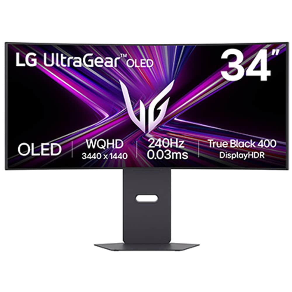 Monitor gaming curbat OLED LG UltraGear 34GX900A-B, 34", WQHD, 240 Hz, FreeSync Premium Pro, HDR10, boxe, negru