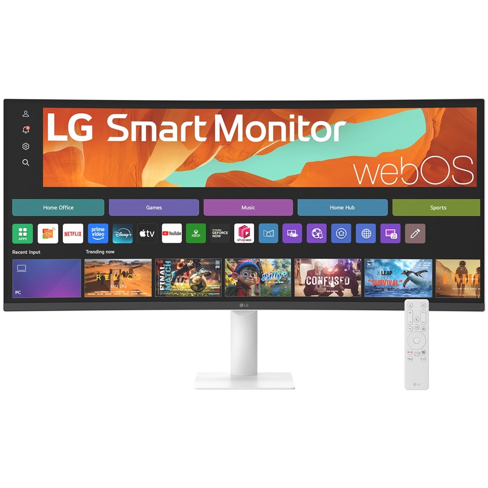 Monitor curbat LED VA LG 34U601SA-B, 34", WQHD, 100 Hz, Smart, HDR10, boxe, negru