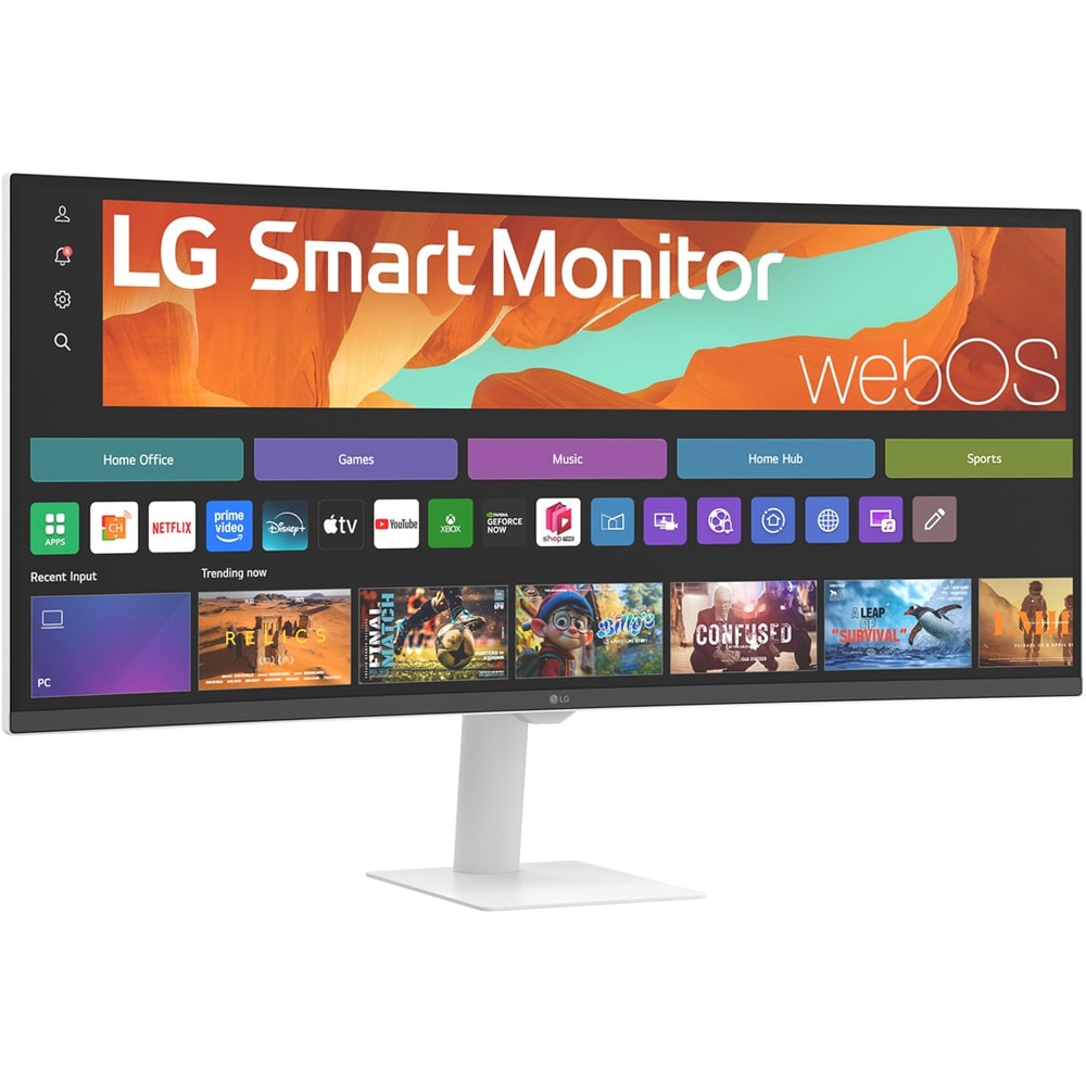 Monitor curbat LED VA LG 34U601SA-B, 34", WQHD, 100 Hz, Smart, HDR10, boxe, negru