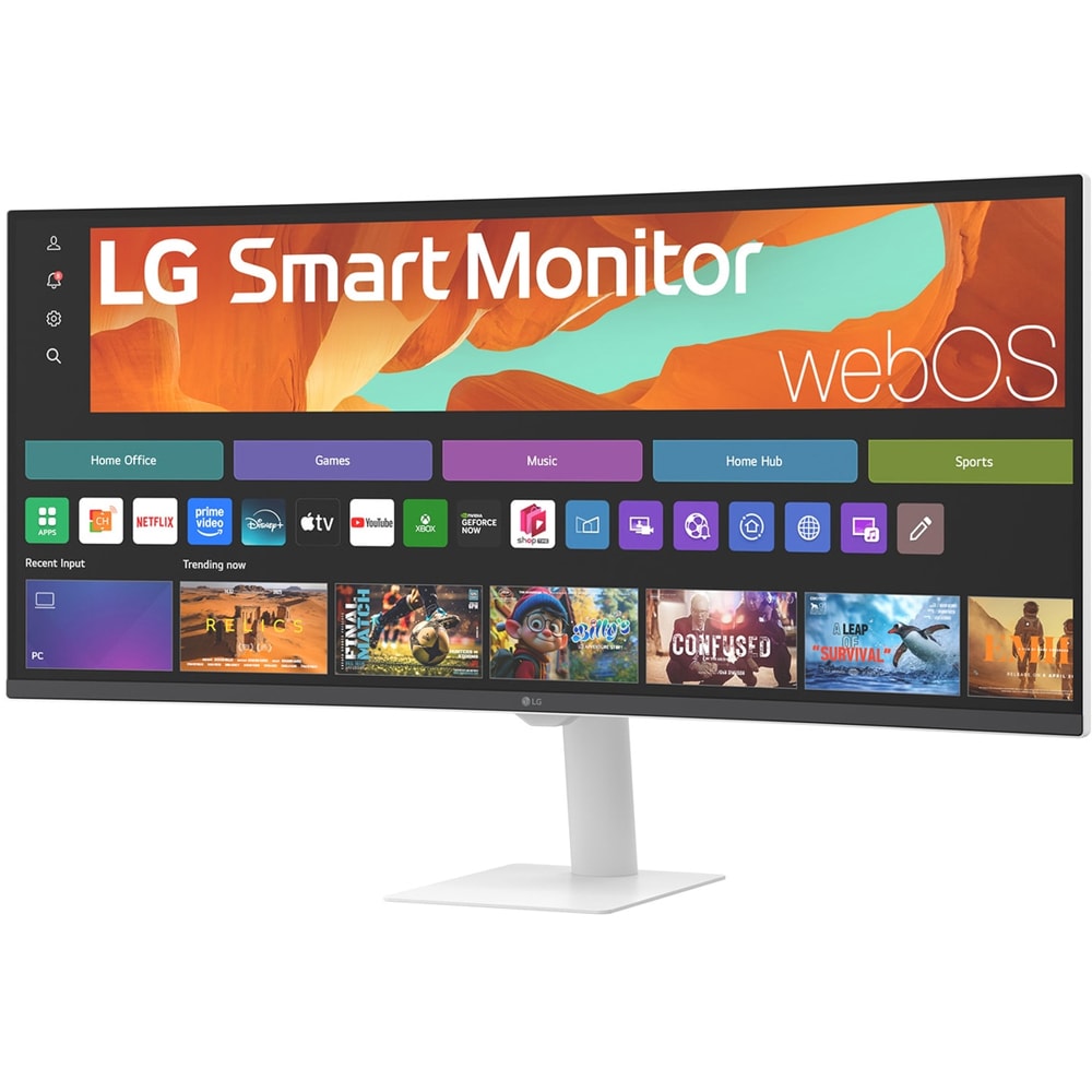 Monitor curbat LED VA LG 34U601SA-B, 34", WQHD, 100 Hz, Smart, HDR10, boxe, negru