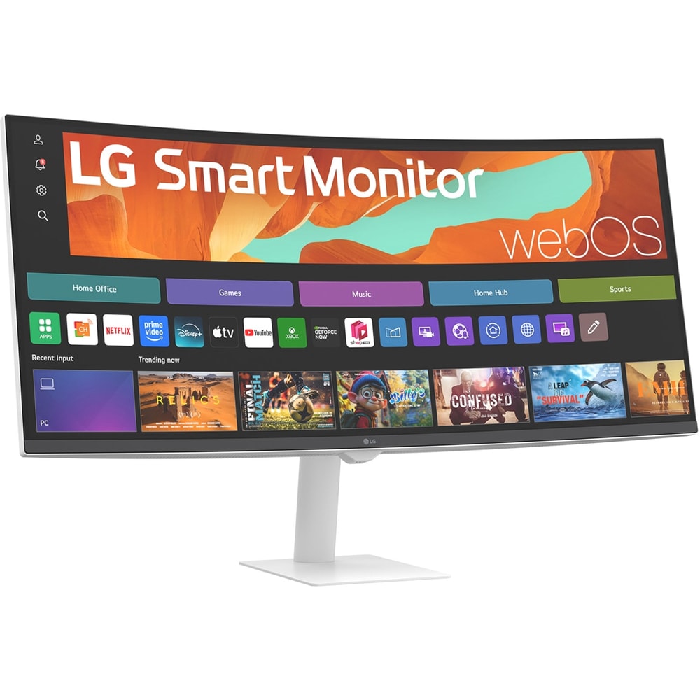 Monitor curbat LED VA LG 34U601SA-B, 34", WQHD, 100 Hz, Smart, HDR10, boxe, negru