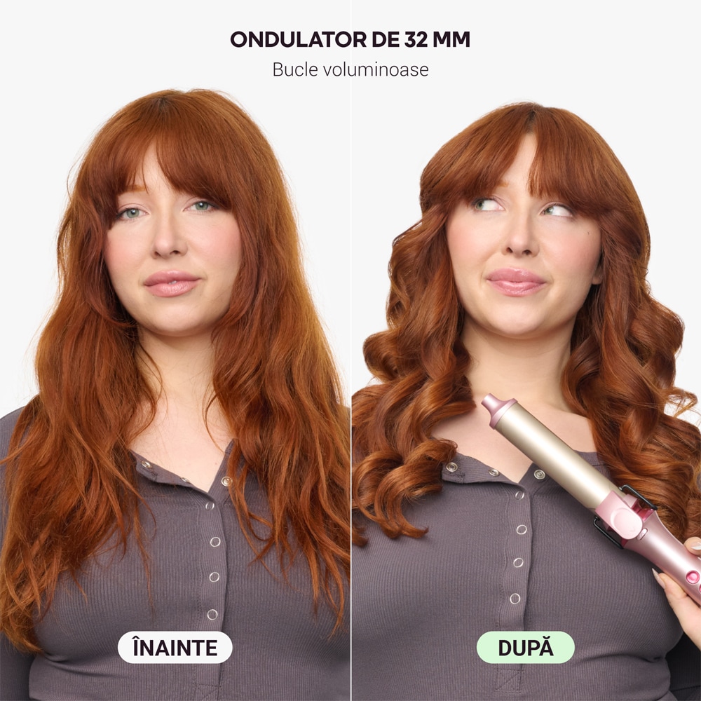 Trusa coafat Multistyler WAVYTALK Heatwave Pro 350S, 215 grade, invelis ceramic, roz
