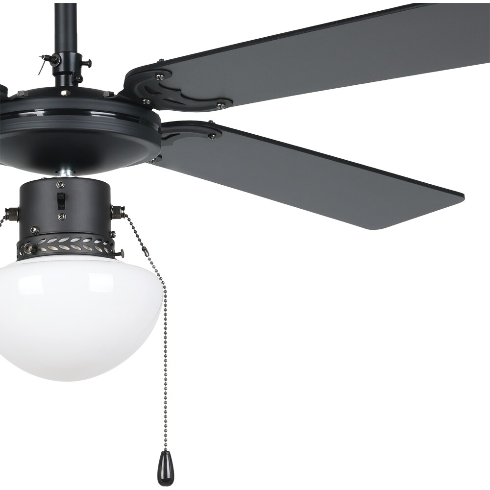 Plafoniera cu ventilator EGLO Fortaleza, E27, 60W, IP20, negru mat