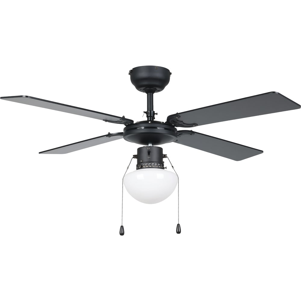 Plafoniera cu ventilator EGLO Fortaleza, E27, 60W, IP20, negru mat