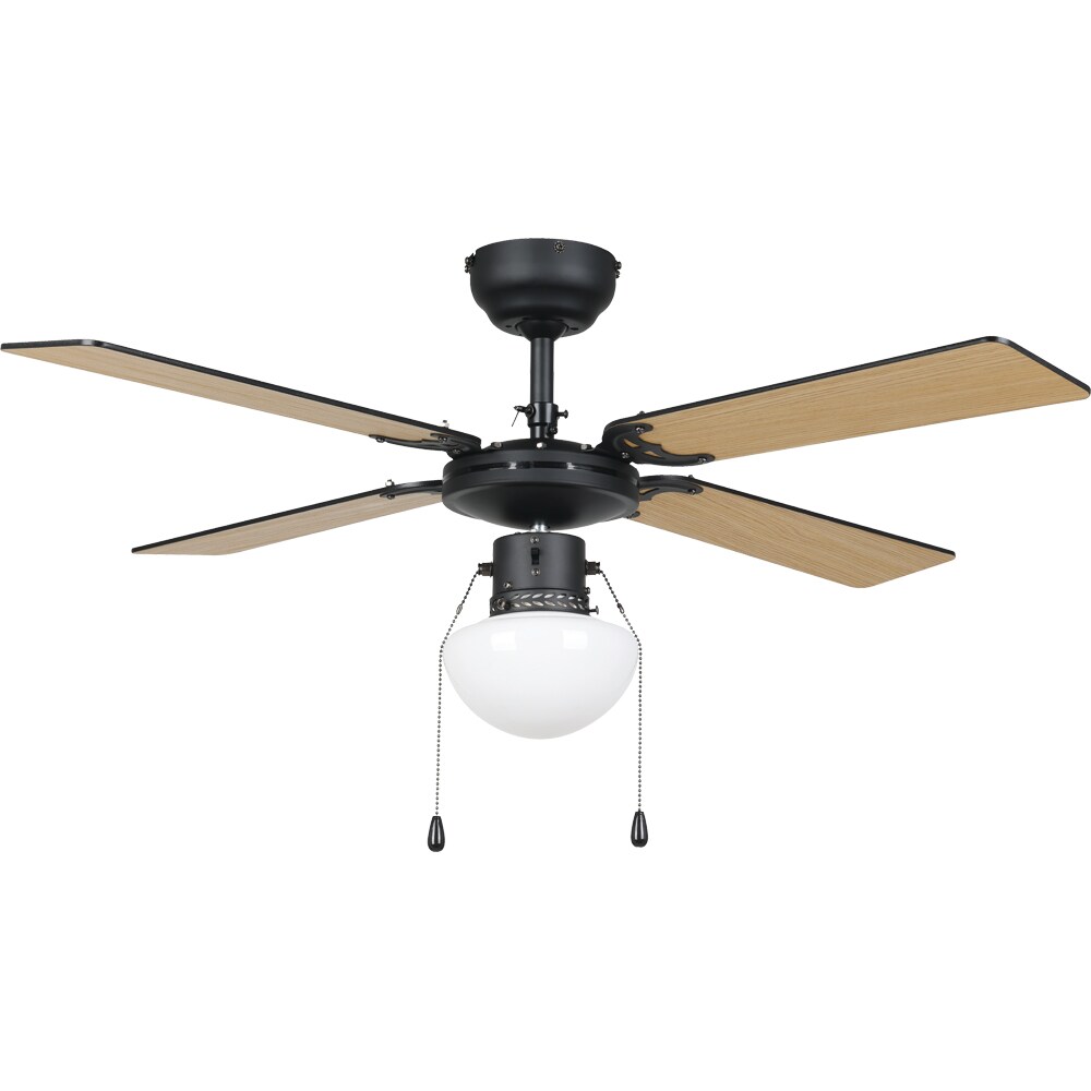 Plafoniera cu ventilator EGLO Fortaleza, E27, 60W, IP20, negru mat