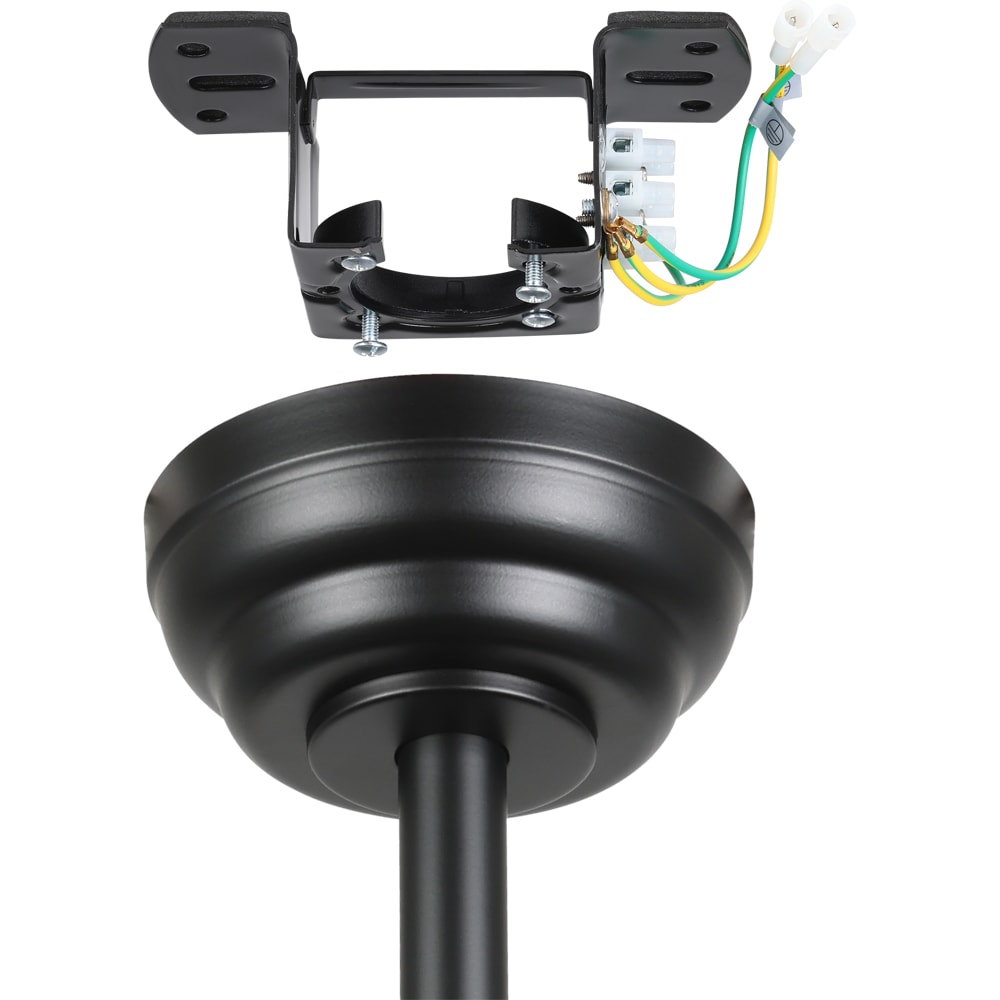 Plafoniera LED cu ventilator EGLO Igeldo, 15W, 1800 lm, IP20, negru mat
