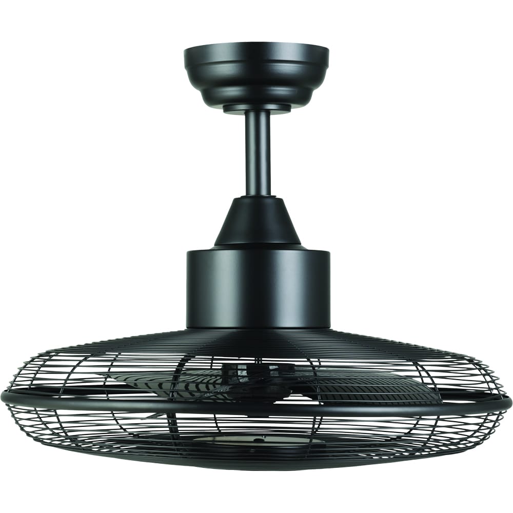 Plafoniera LED cu ventilator EGLO Igeldo, 15W, 1800 lm, IP20, negru mat