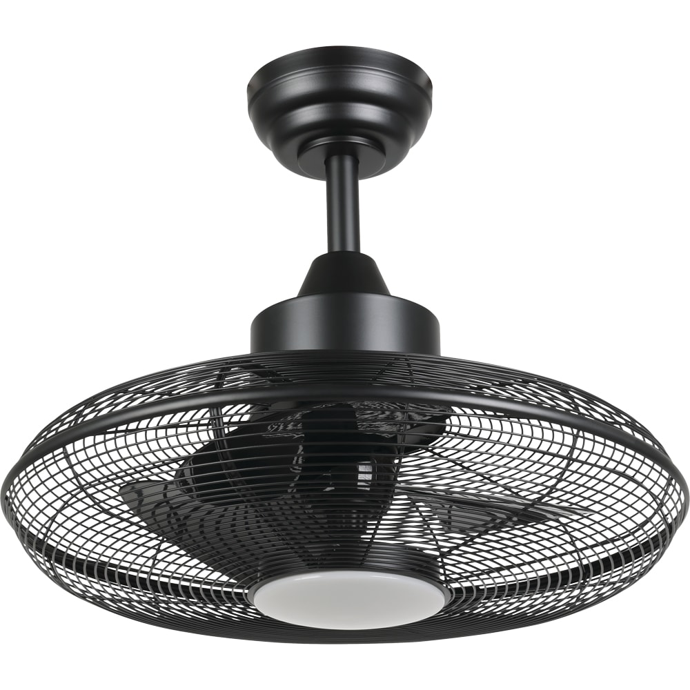 Plafoniera LED cu ventilator EGLO Igeldo, 15W, 1800 lm, IP20, negru mat