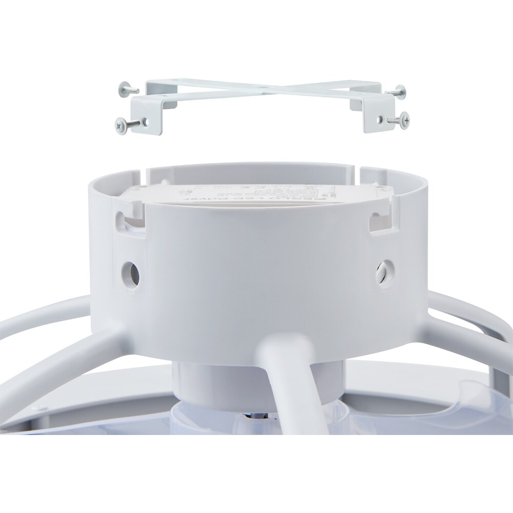 Plafoniera LED cu ventilator EGLO Kostrena, 3 x 8.5W, 3300 lm, IP20, alb-gri