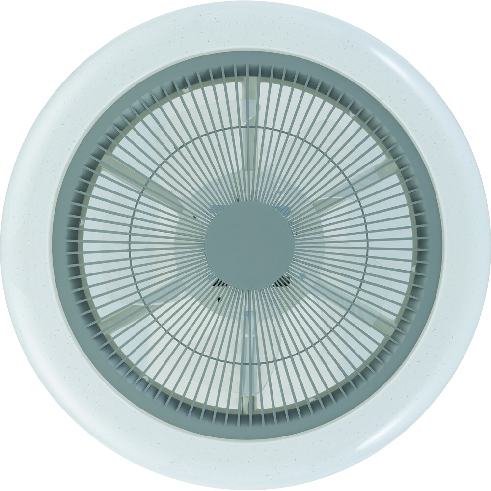Plafoniera LED cu ventilator EGLO Kostrena, 3 x 8.5W, 3300 lm, IP20, alb-gri