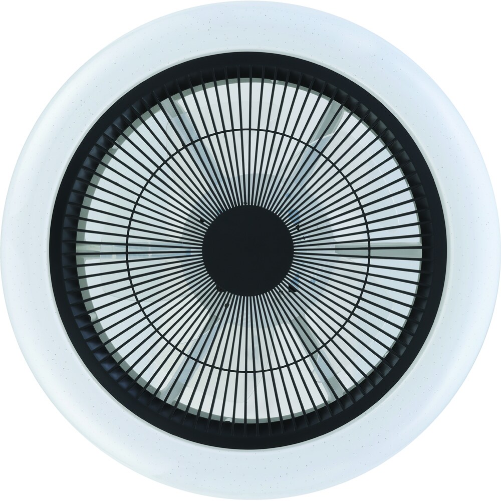 Plafoniera LED cu ventilator EGLO Kostrena, 3 x 8.5W, 3300 lm, IP20, alb-negru