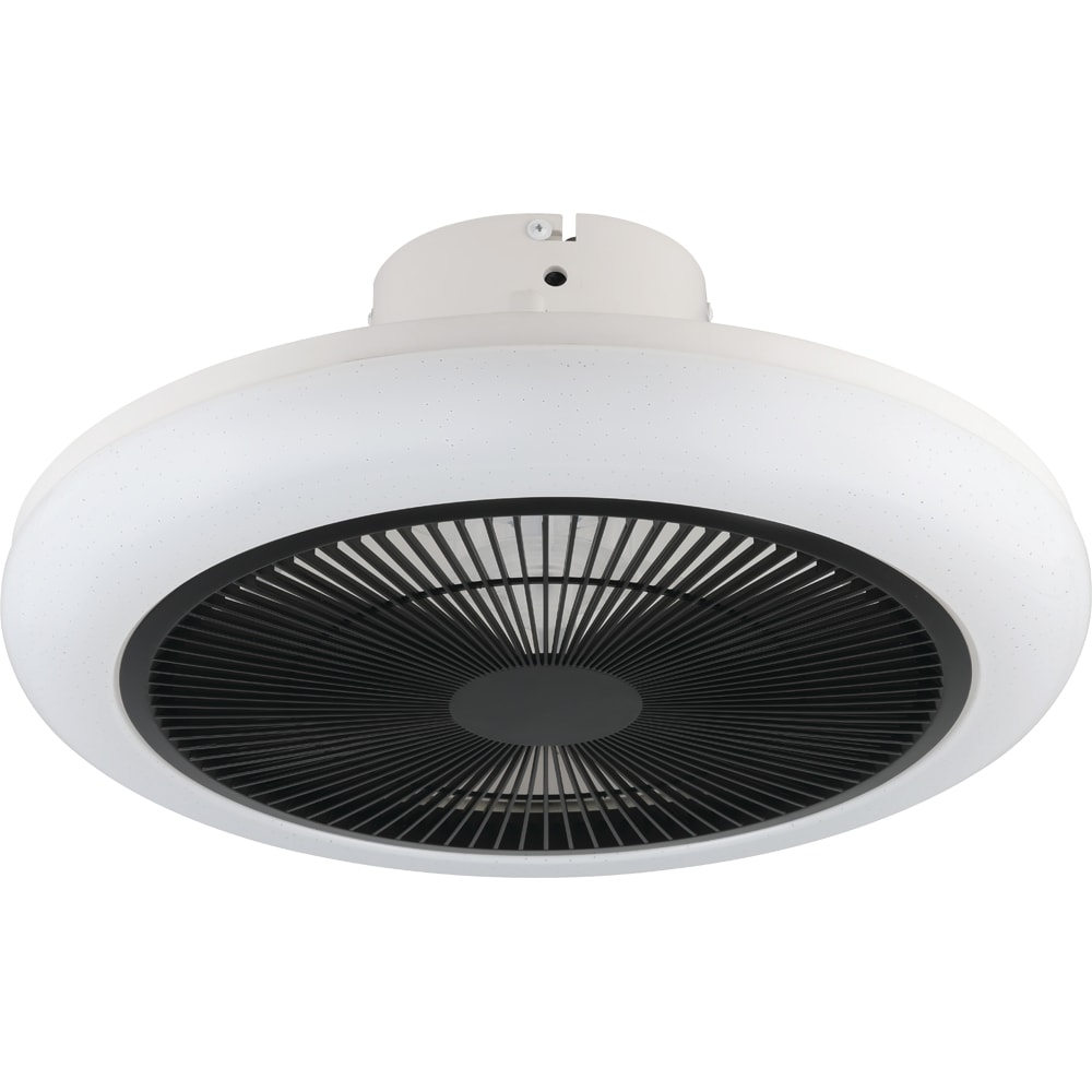 Plafoniera LED cu ventilator EGLO Kostrena, 3 x 8.5W, 3300 lm, IP20, alb-negru