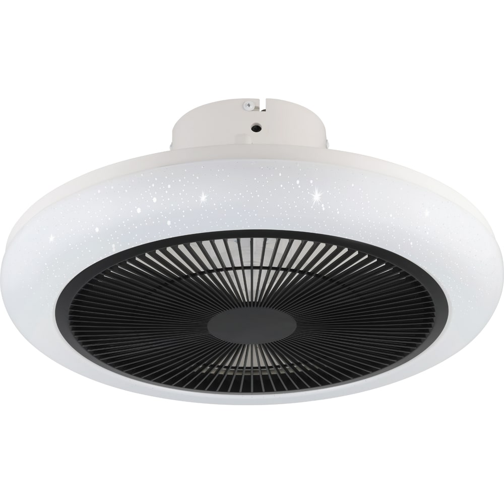Plafoniera LED cu ventilator EGLO Kostrena, 3 x 8.5W, 3300 lm, IP20, alb-negru