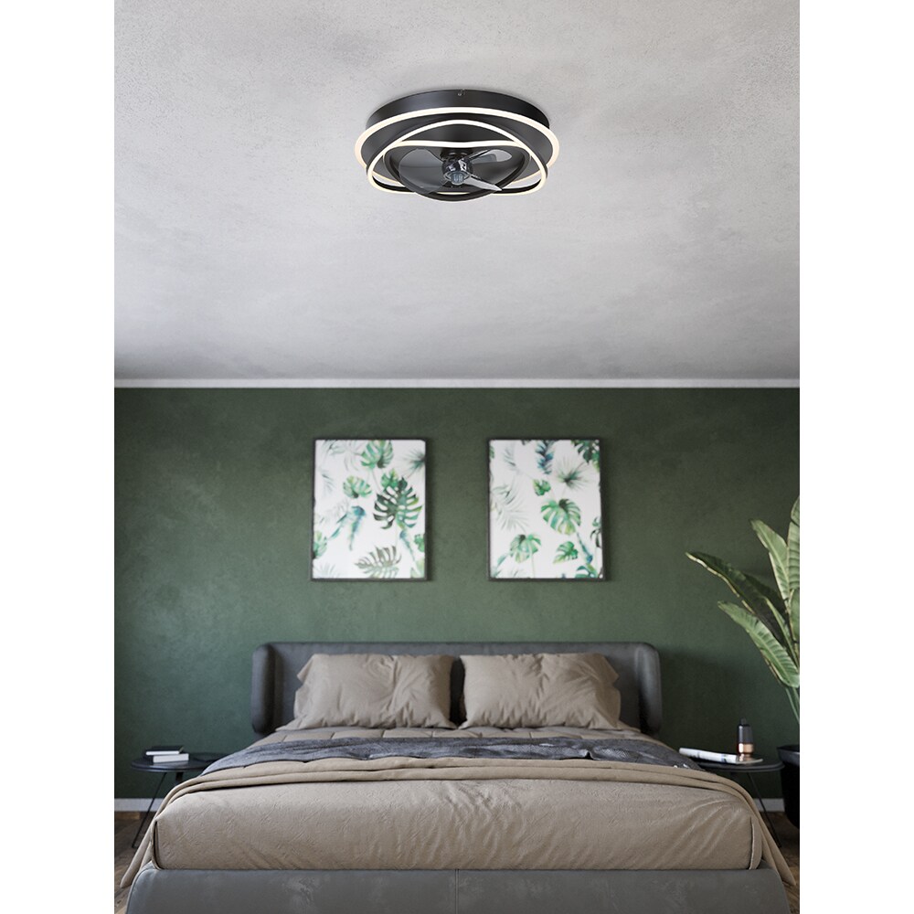 Plafoniera EGLO Namori, 4x9W, 4400lm, 50cm, negru