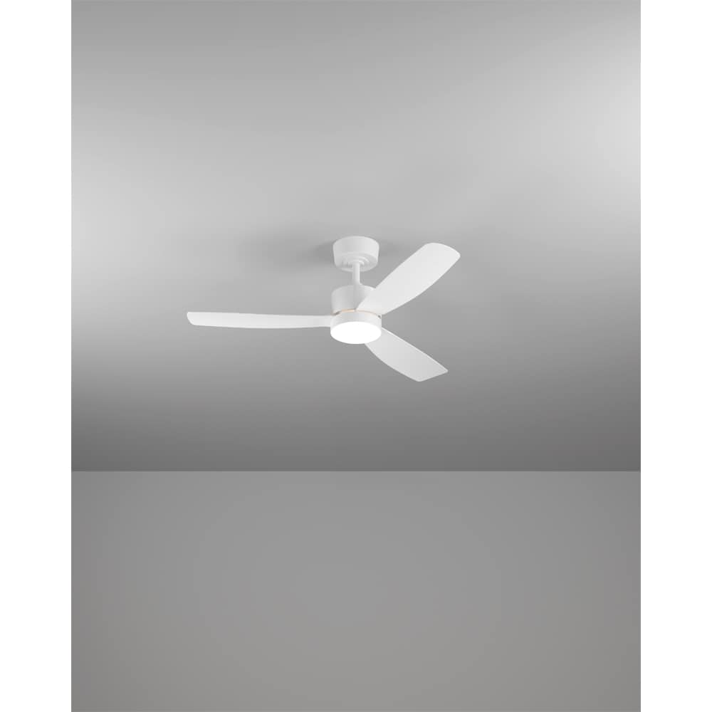Plafoniera LED cu ventilator EGLO Bonassola, 20W, 2750 lm, IP20, alb