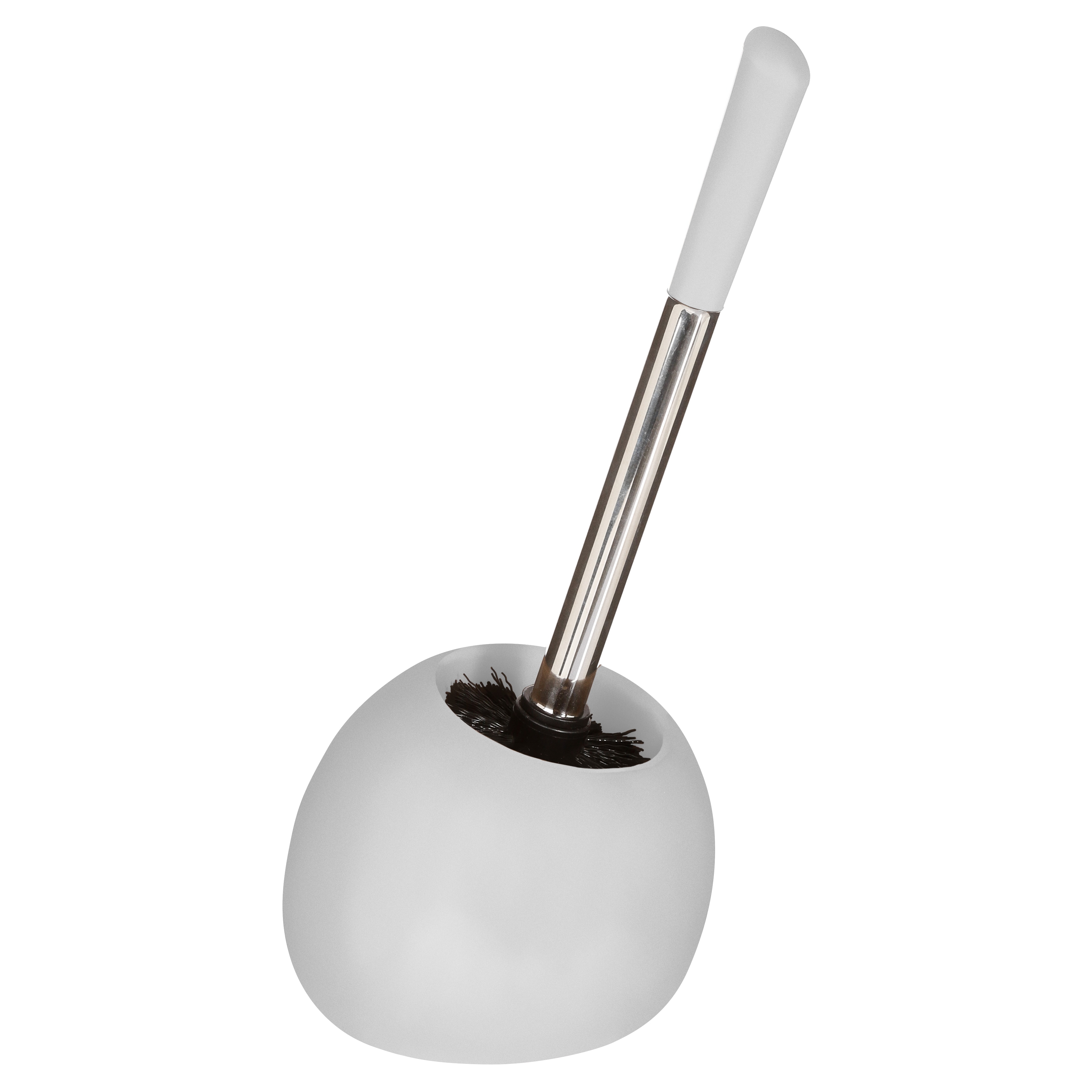 Perie wc cu suport silk alb