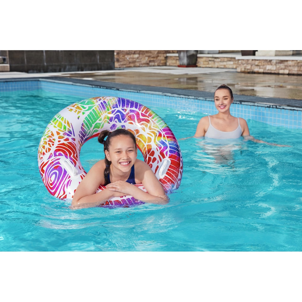 Colac de inot gonflabil BESTWAY, 91 cm, 6-12 ani, multicolor, 1 buc