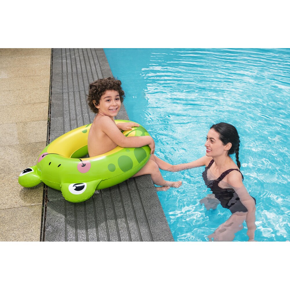Colac de inot gonflabil BESTWAY, 85 cm, 3-6 ani, capacitate maxima 60 kg, model animalute, 1 buc