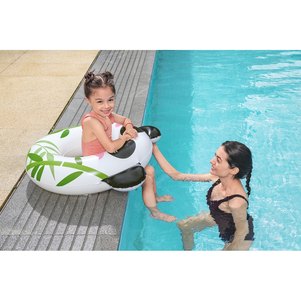 Colac de inot gonflabil BESTWAY, 85 cm, 3-6 ani, capacitate maxima 60 kg, model animalute, 1 buc