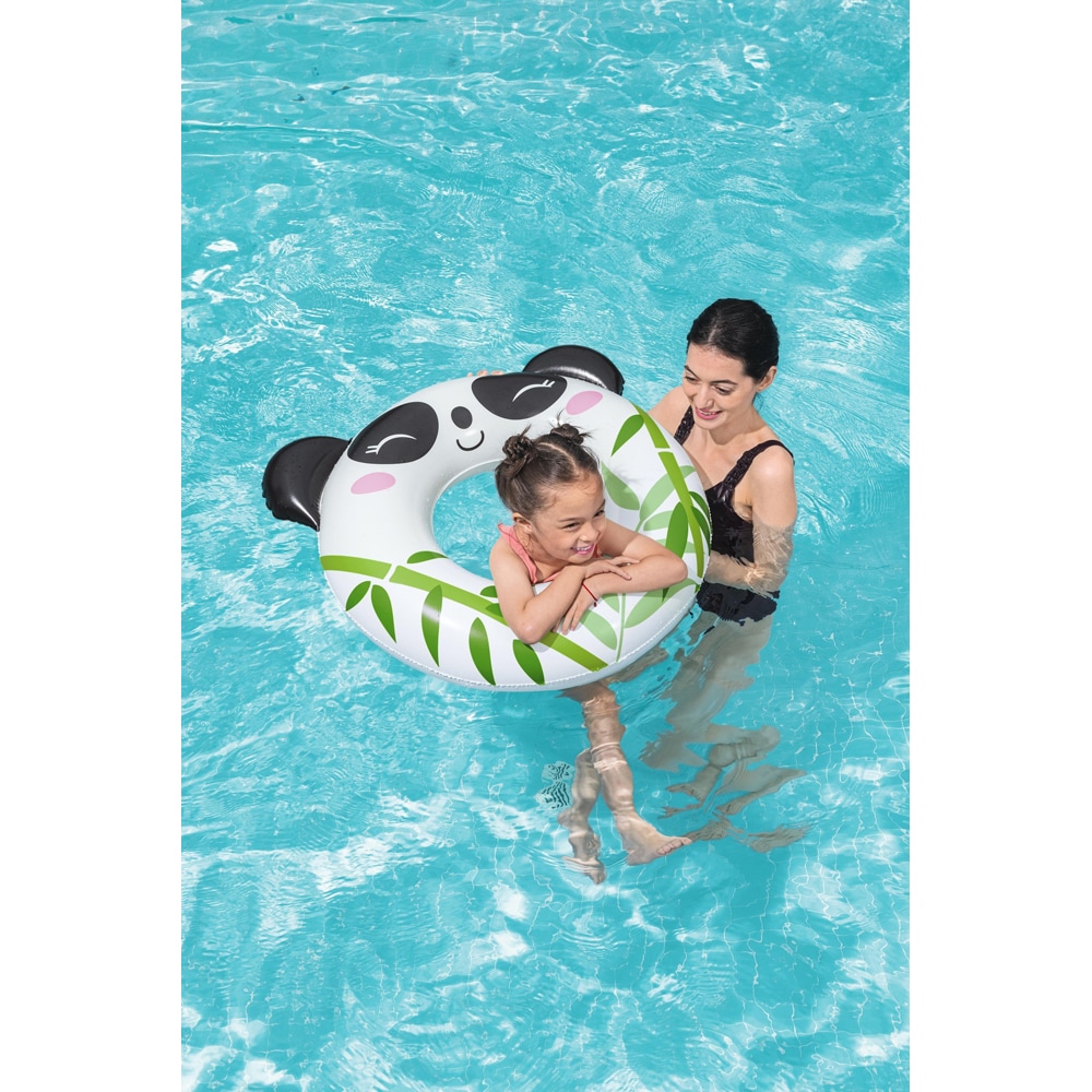 Colac de inot gonflabil BESTWAY, 85 cm, 3-6 ani, capacitate maxima 60 kg, model animalute, 1 buc