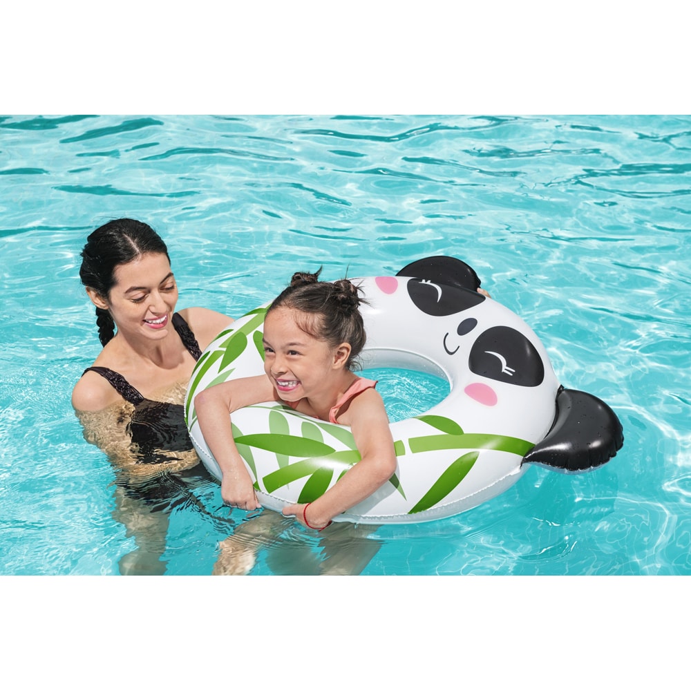 Colac de inot gonflabil BESTWAY, 85 cm, 3-6 ani, capacitate maxima 60 kg, model animalute, 1 buc