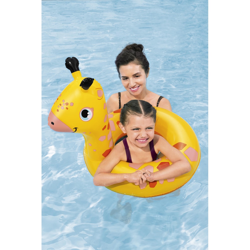 Colac de inot gonflabil BESTWAY, 3-6 ani, capacitate maxima 60 kg, forma animalut, 1 buc