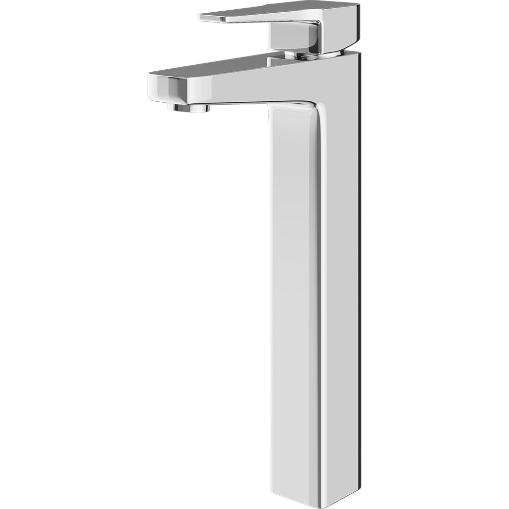 Baterie lavoar GOODHOME Teesta, inaltime 30.1 cm, alama, argintiu