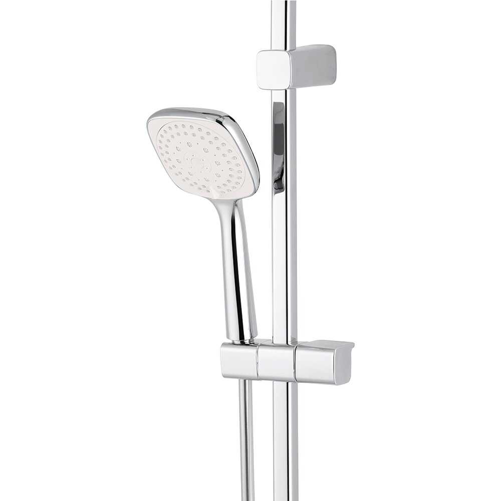 Sistem dus GOODHOME Teesta, termostat, 3 functii, argintiu