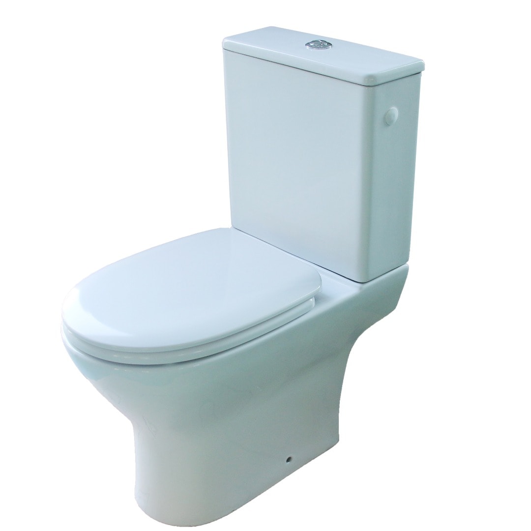 Set vas WC GOODHOME Valois, portelan, 34.5 x 61 x 80 cm, rezervor 3/6 l, capac SoftClose, alb