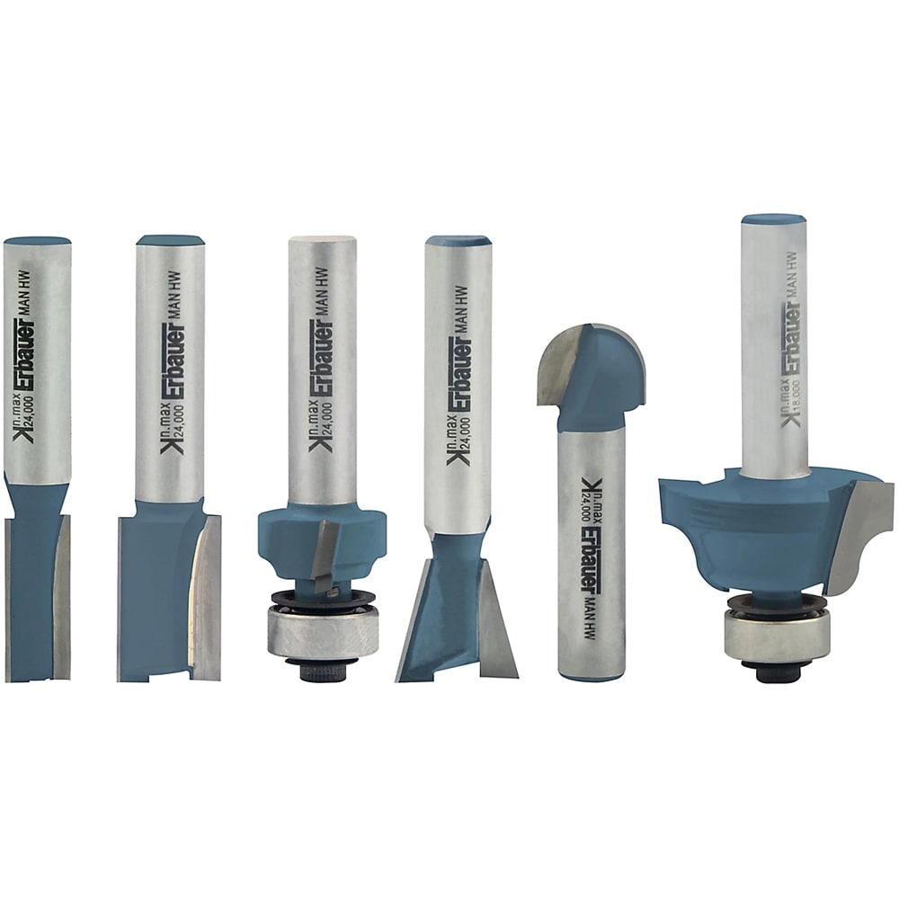 Set 6 freze ERBAUER, 8 mm