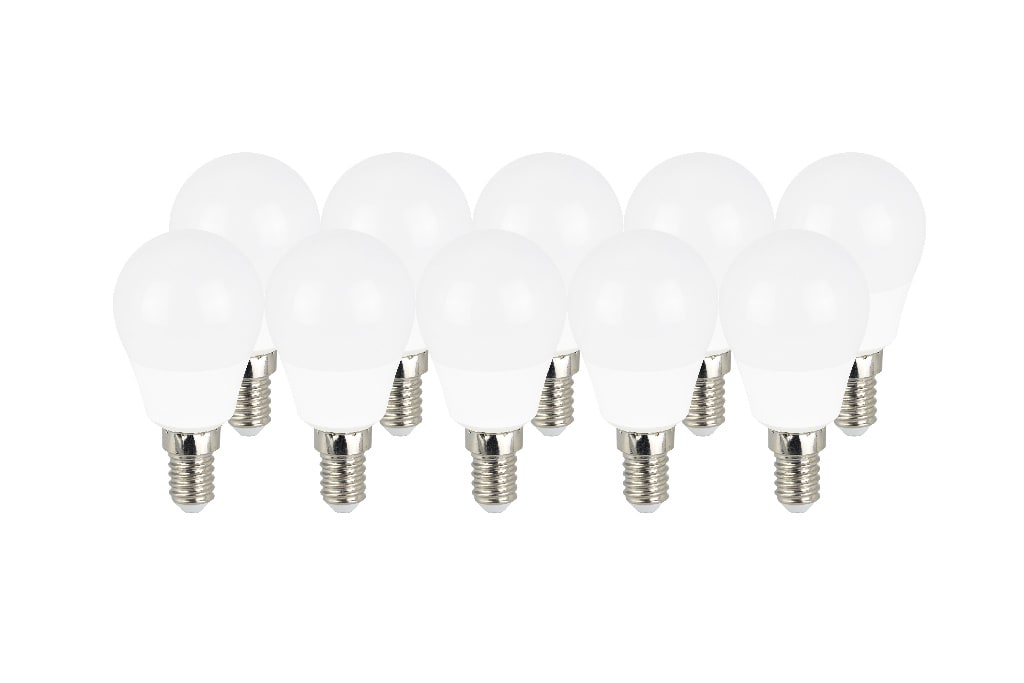 Set 10 becuri LED DIALL, E14, 3.3W, 250lm, 2700K