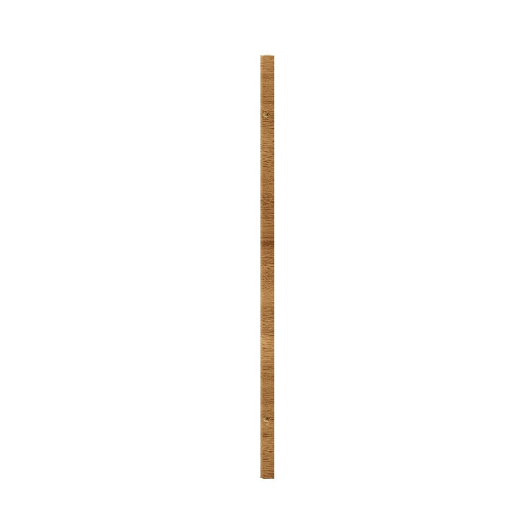 Bagheta colt GOODHOME Chia, MDF, 71.5 x 2.5 x 1.8 cm, maro