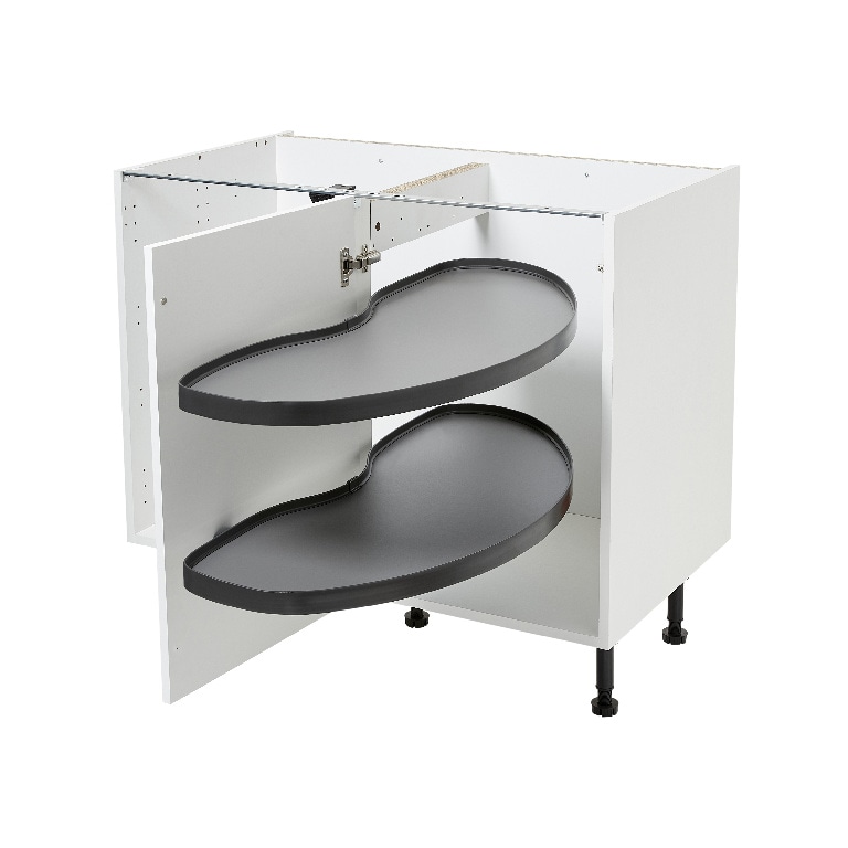 Sistem depozitare colt stanga GOODHOME Jolly Pebre, 100 cm, antracit