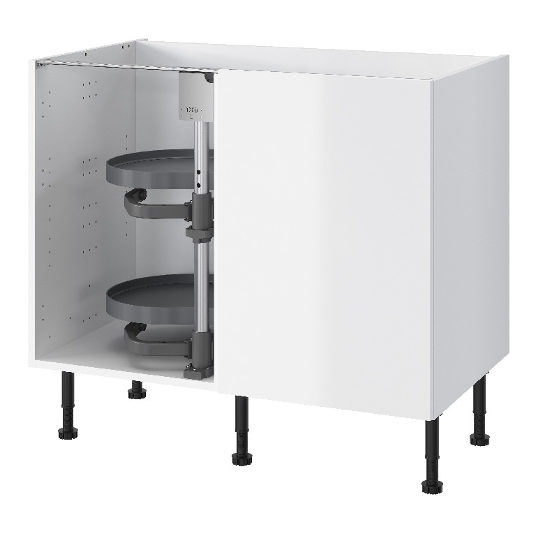 Sistem depozitare colt dreapta GOODHOME Jolly Pebre, 100 cm, antracit