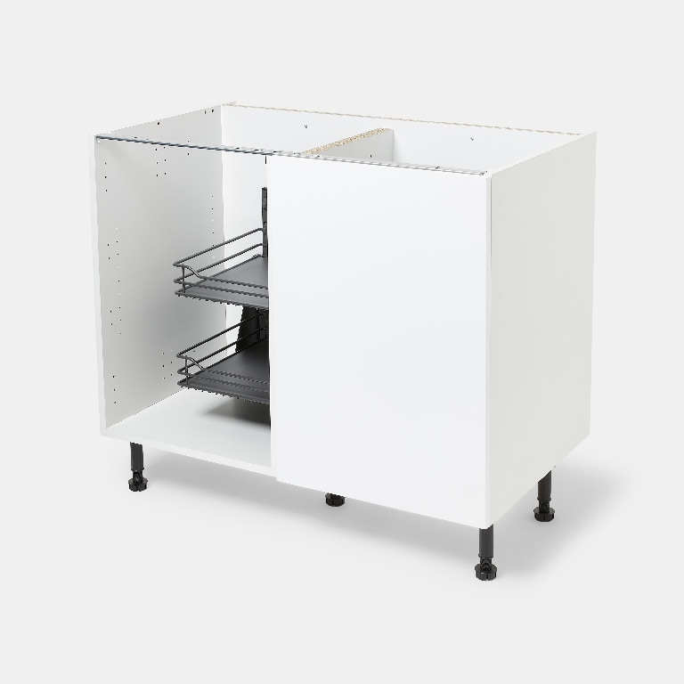 Sistem depozitare colt dreapta GOODHOME Jolly Pebre, 100 cm, antracit