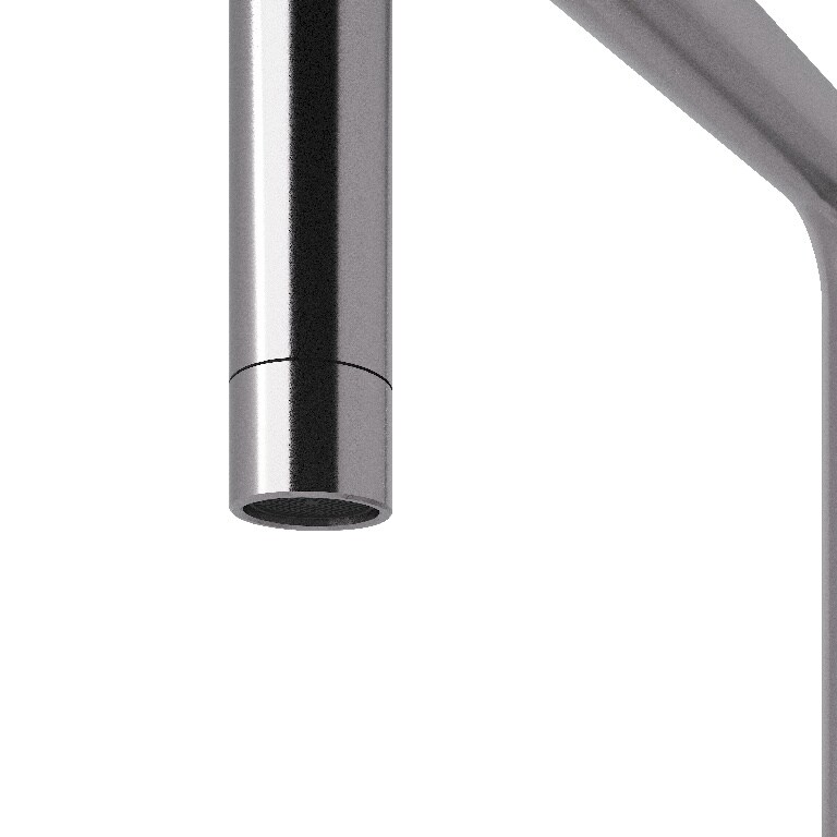 Baterie bucatarie GoodHome Kamut, pipa inalta, alama, inox