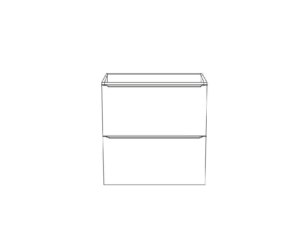 Baza suspendata, maro, mat, 60 x 60 x 45 cm  GoodHome Imandra