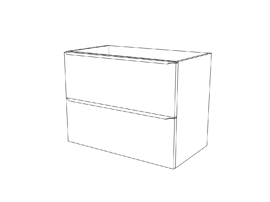 Baza dulap suspendat, maro, 80 x 60 x 45 cm  GoodHome Imandra