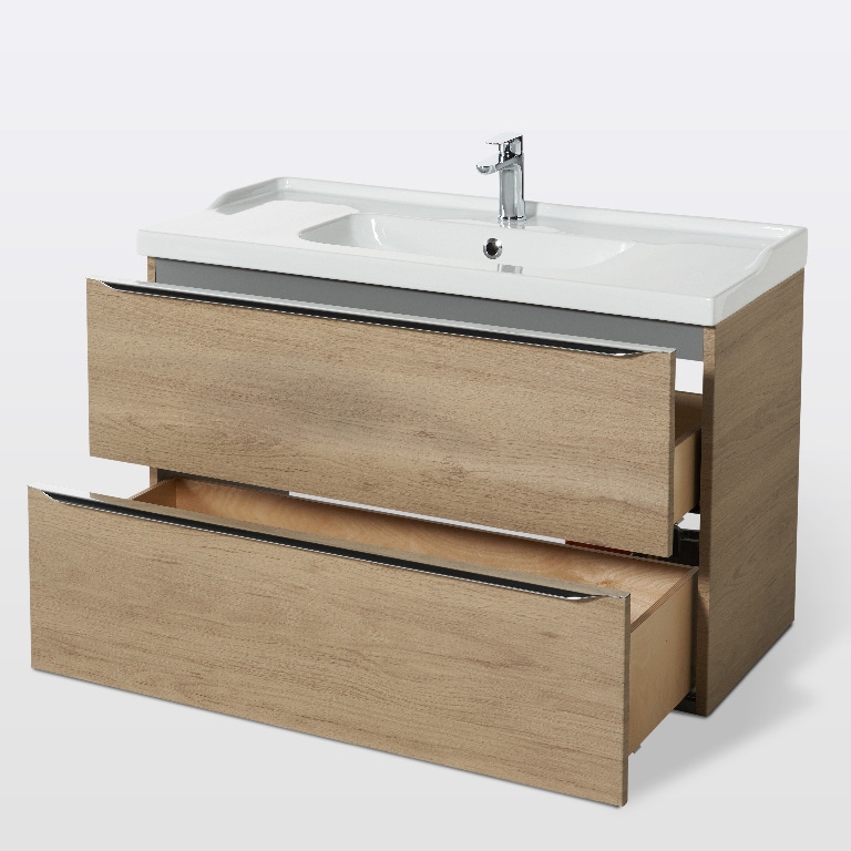 Baza dulap suspendat, model stejar, 100 x 60 x 45 cm - Imandra