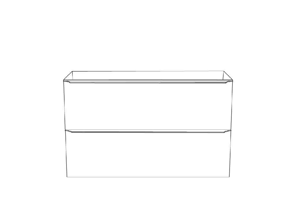 Baza dulap suspendat, model stejar, 100 x 60 x 45 cm - Imandra