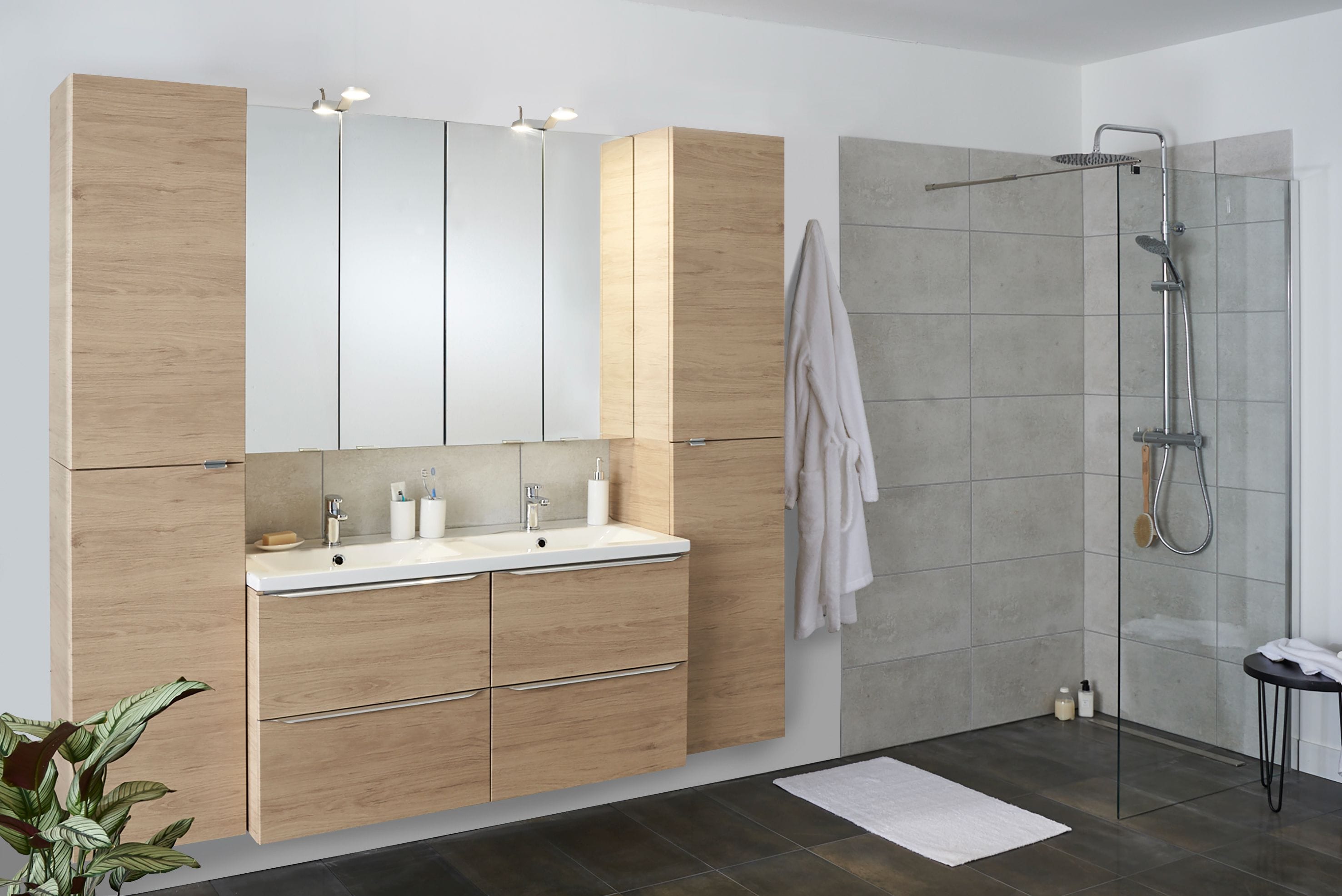 Baza supendata, stejar, 120 x 60 x 45 cm - Imandra