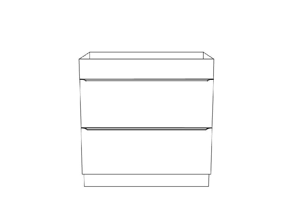 Baza lavoar, maro, 80 x 82 x 45 cm  GoodHome Imandra