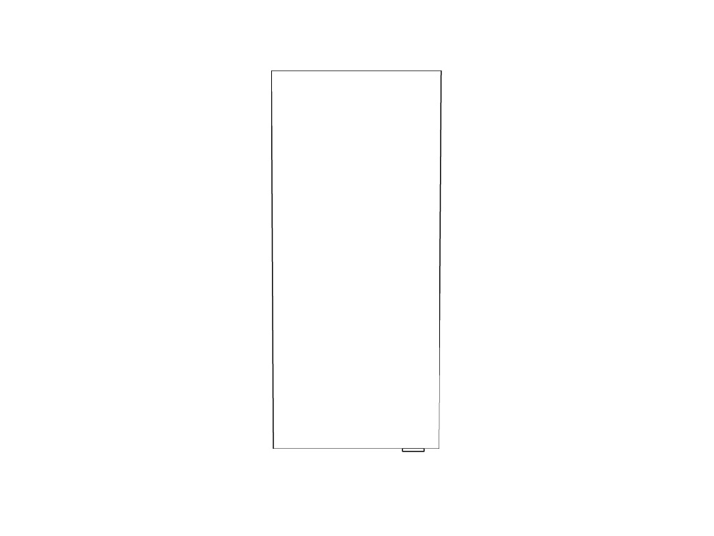 Dulap baie suspendat, maro, 90 x 40 x 15 cm GoodHome Imandra