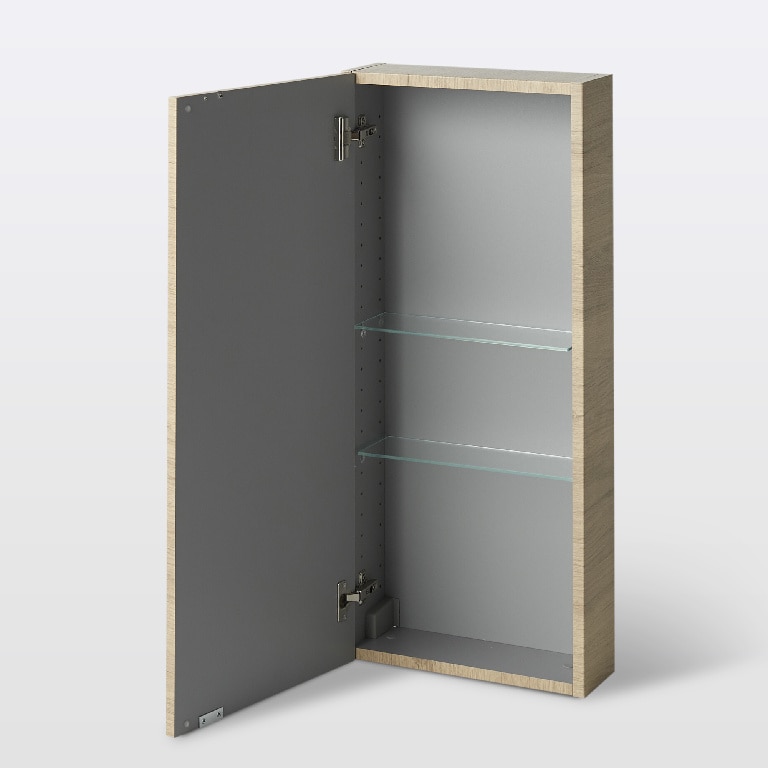 Dulap baie suspendat, maro, 90 x 40 x 15 cm GoodHome Imandra