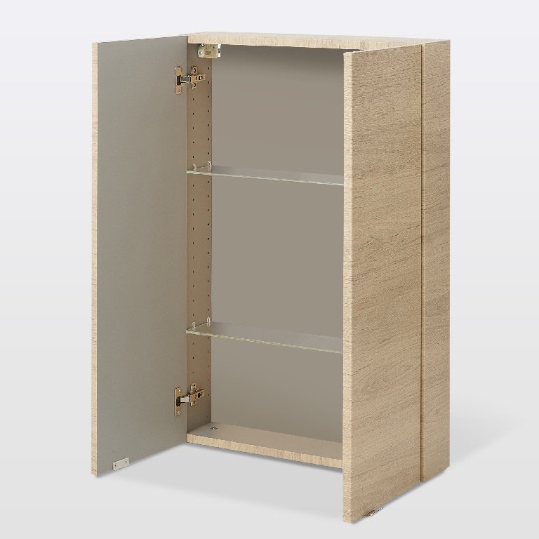 Dulap baie suspendat, maro, 90 x 60 x 15 cm GoodHome Imandra